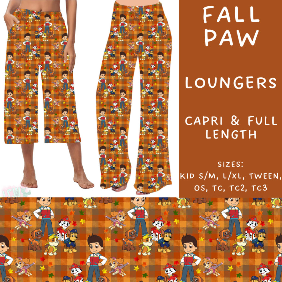 Preorder Custom Styles - Fall Paw - Closes 9 Oct - ETA late Dec 2024 Leggings