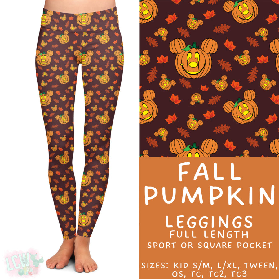 Preorder Custom Styles Fall Pumpkin Closes 29 Aug ETA late Nov 2025 Leggings