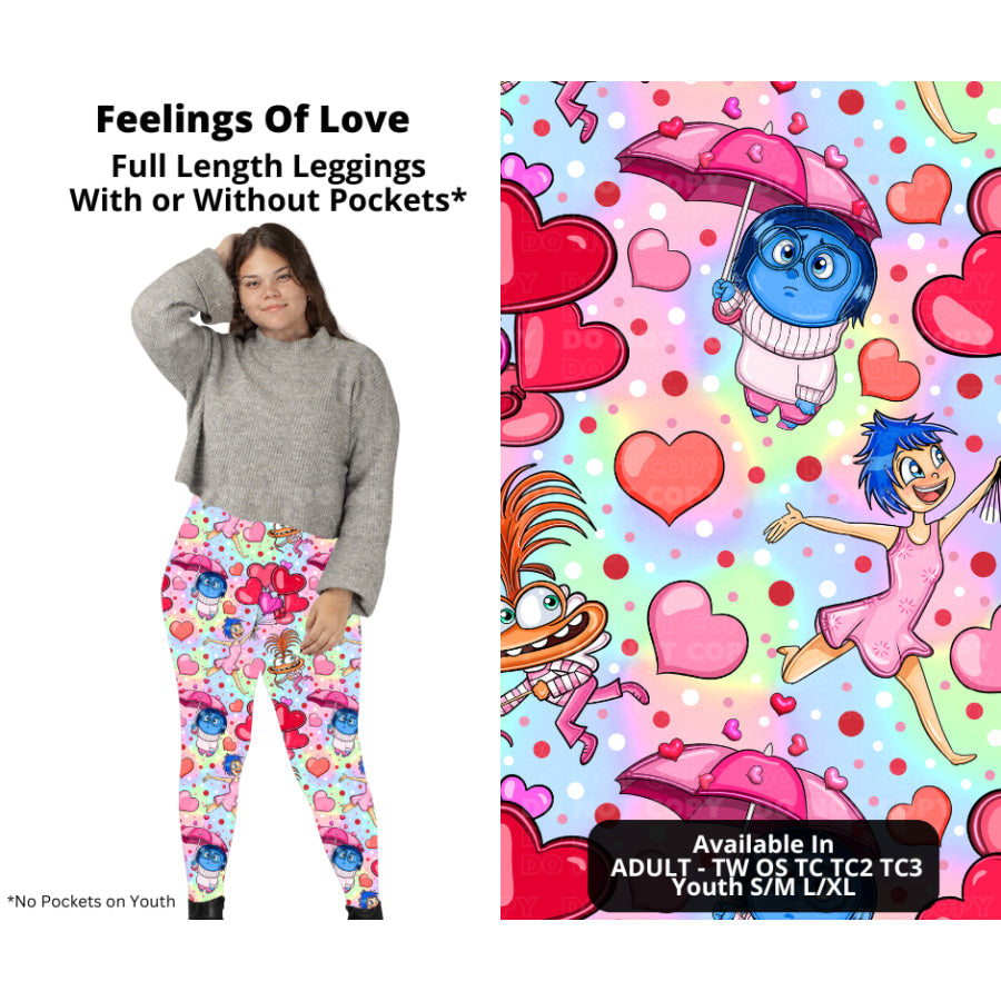 PREORDER Custom Styles - Feelings Of Love - Closes 28 Nov - ETA late Feb 2025 Leggings