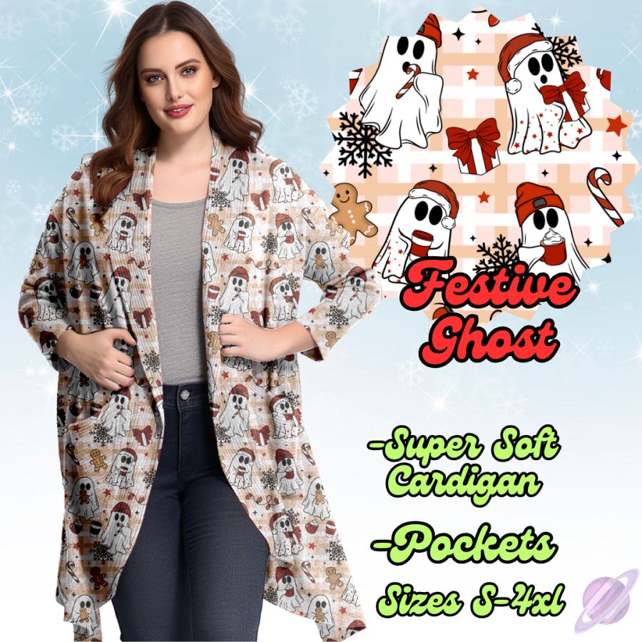 PREORDER Custom Styles Festive Ghost Closes 12 Sep ETA mid Dec 2025 Leggings
