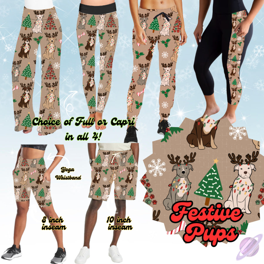 PREORDER Custom Styles Festive Pups Closes 12 Sep ETA mid Dec 2025 Leggings