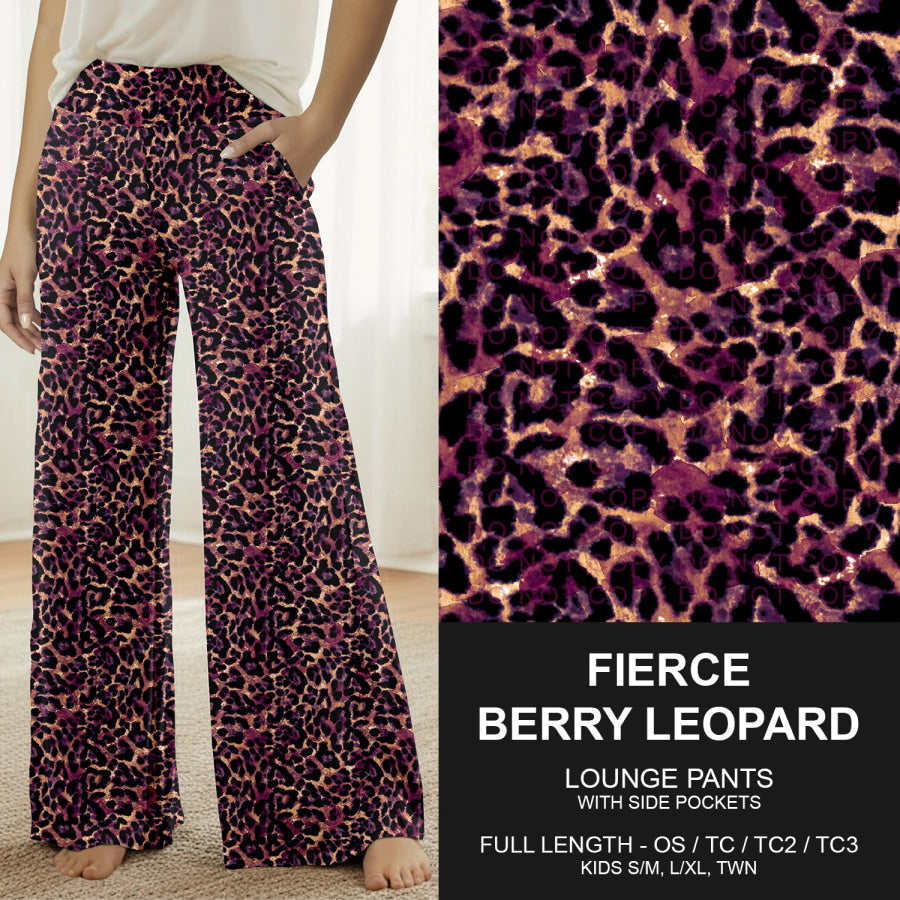 Preorder Custom Styles - Fierce Berry Leopard - Closes 11 Nov - ETA mid Feb 2026 Loungewear