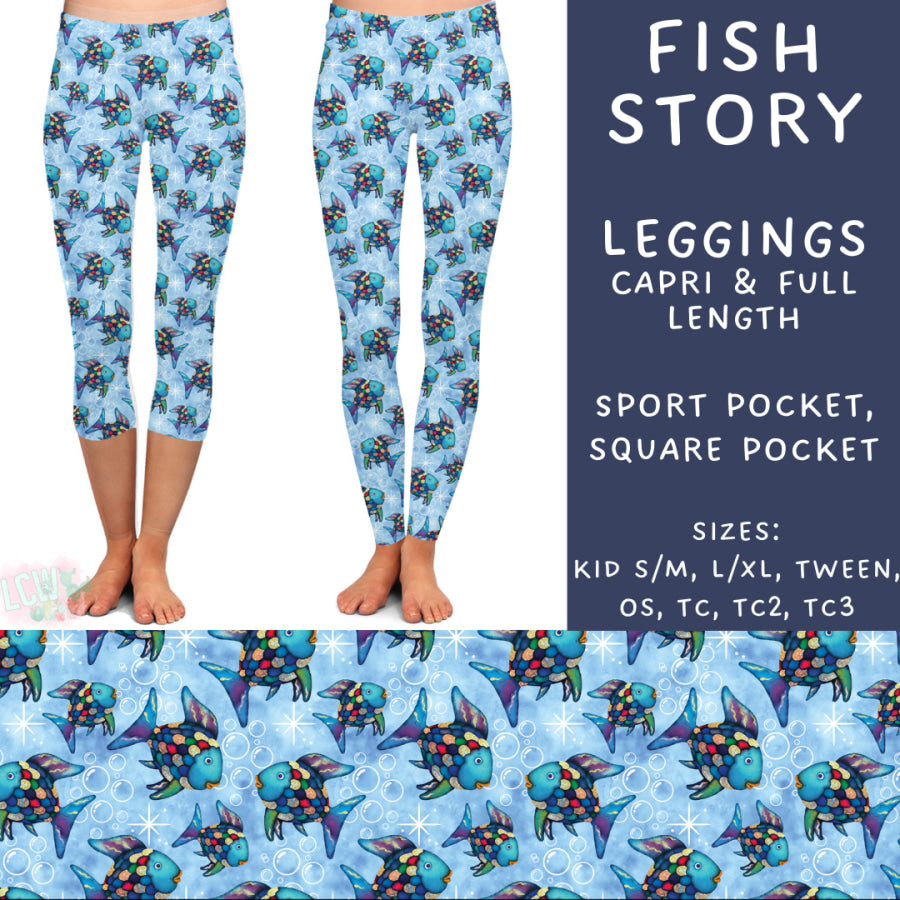 Preorder Custom Styles - Fish Story - Closes 17 Jan - ETA late Apr 2025 Leggings