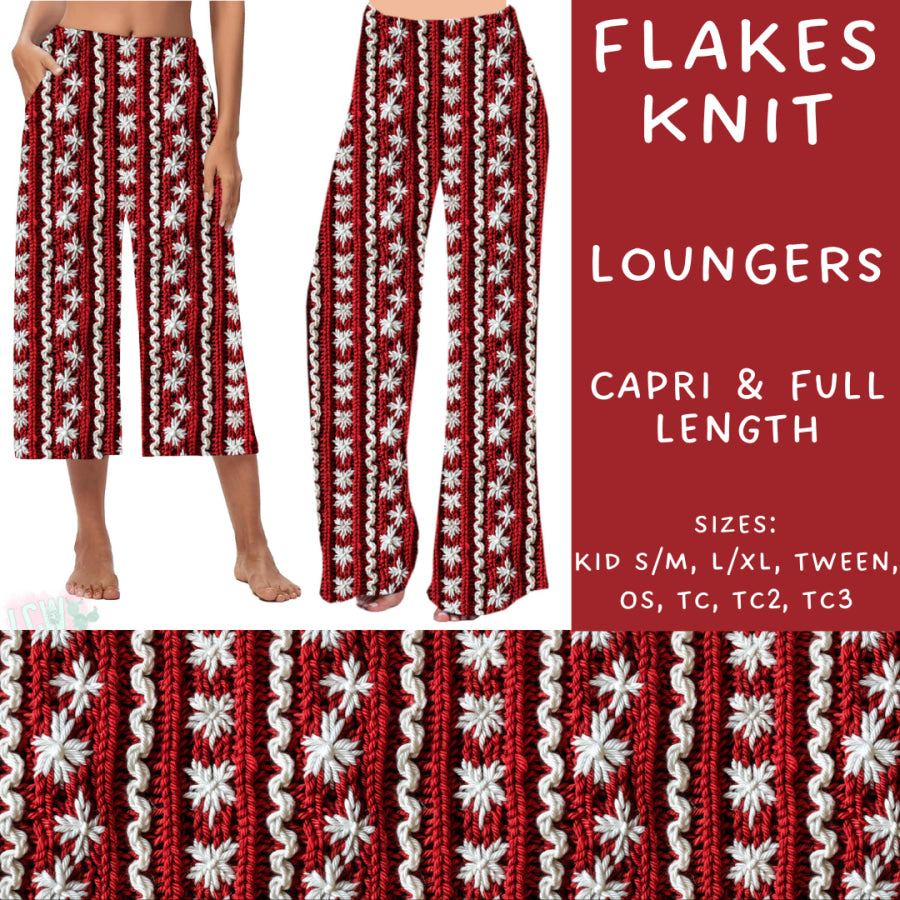 Preorder Custom Styles - Flakes Knit - Closes 31 Oct - ETA early Jan 2025 Leggings