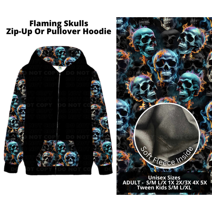 PREORDER Custom Styles - Flaming Skulls - Closes 27 Nov - ETA late Feb 2025 Leggings