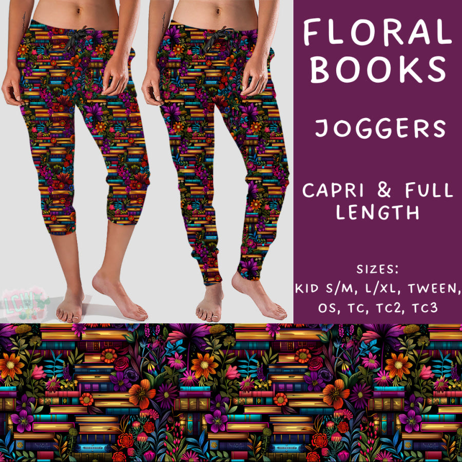 Preorder Custom Styles - Floral Books - Closes 23 Sep - ETA early Dec 2024 Leggings