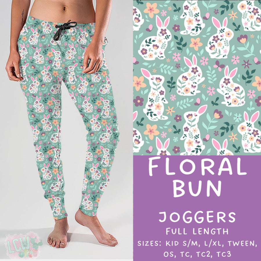 Preorder Custom Styles - Floral Bun - Closes 17 Feb - ETA late Apr 2025 Leggings