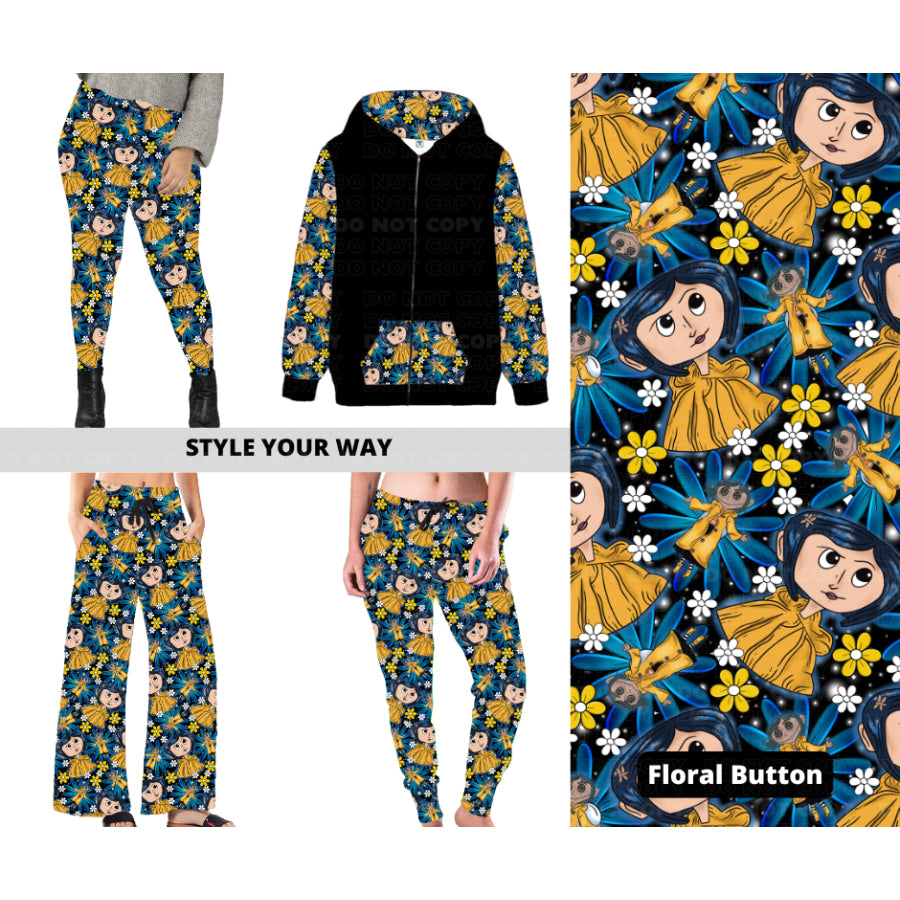 PREORDER Custom Styles - Floral Button - Closes 21 Nov - ETA late Feb 2025 Leggings