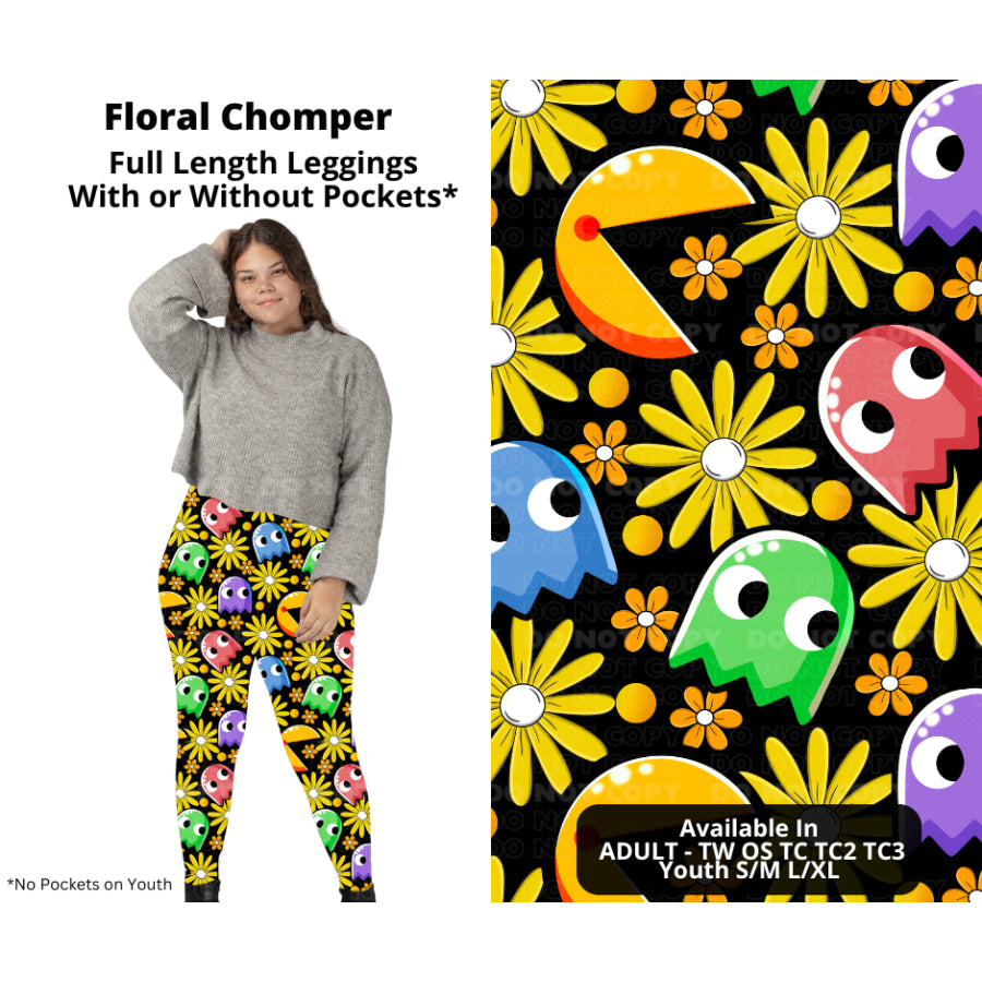 PREORDER Custom Styles - Floral Chomper - Closes 21 Nov - ETA late Feb 2025 Leggings