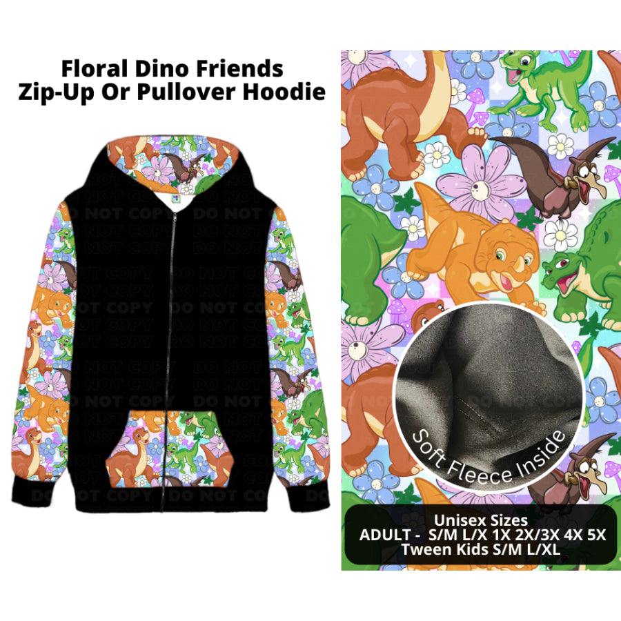 PREORDER Custom Styles - Floral Dino Friends - Closes 21 Nov - ETA late Feb 2025 Leggings