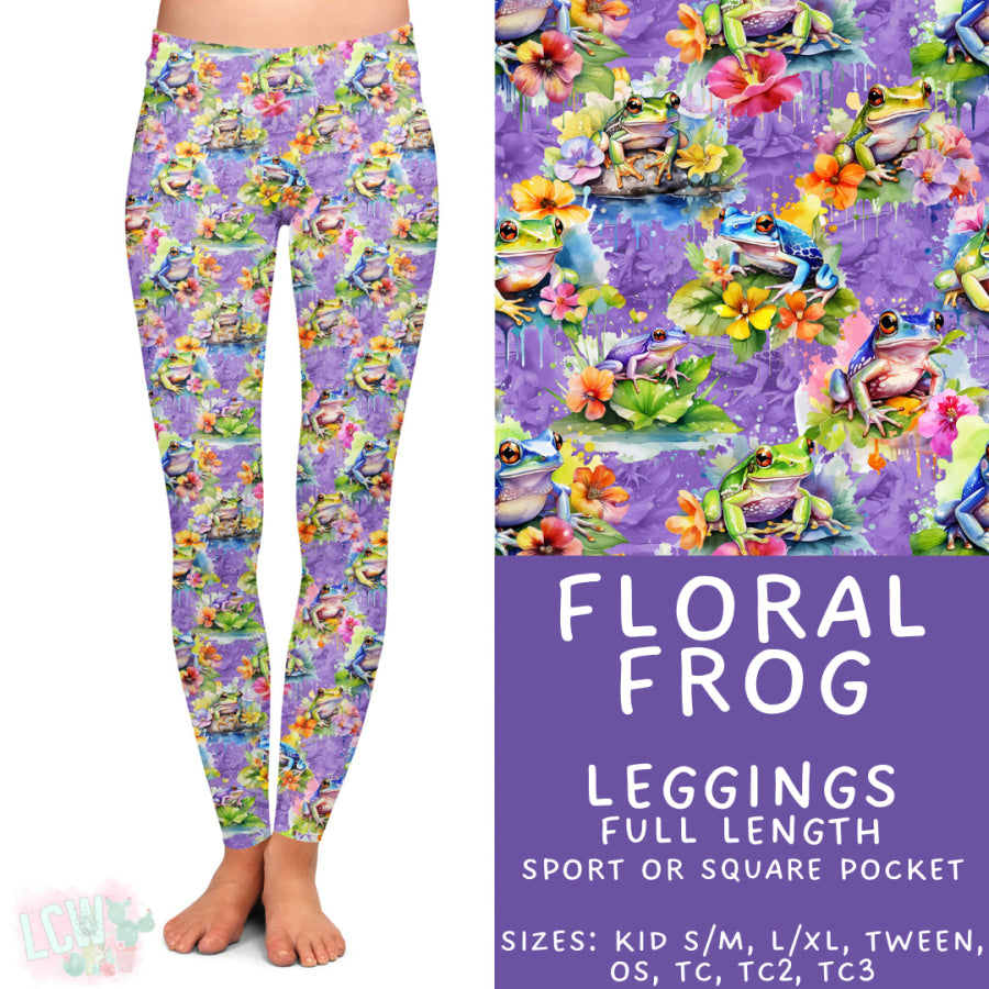 Preorder Custom Styles Floral Frog Closes 11 Sep ETA late Nov 2025 Leggings