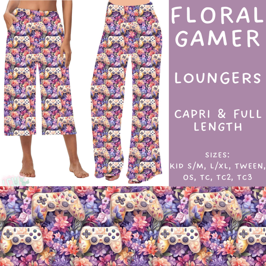 Preorder Custom Styles - Floral Gamer - Closes 13 Nov - ETA late Jan 2025 Leggings