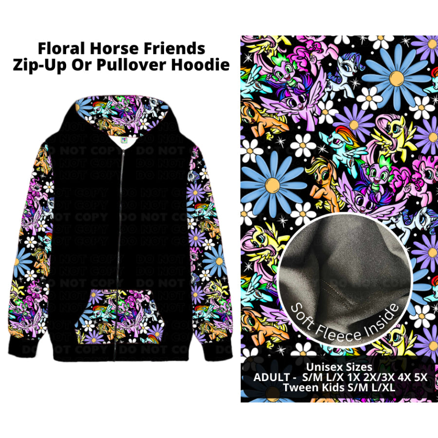 PREORDER Custom Styles - Floral Horse Friends - Closes 21 Nov - ETA late Feb 2025 Leggings