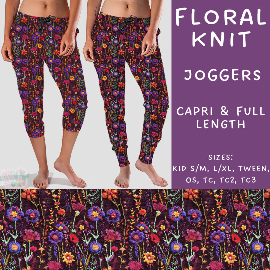 Preorder Custom Styles - Floral Knit - Closes 2 Oct - ETA late Dec 2024 Leggings