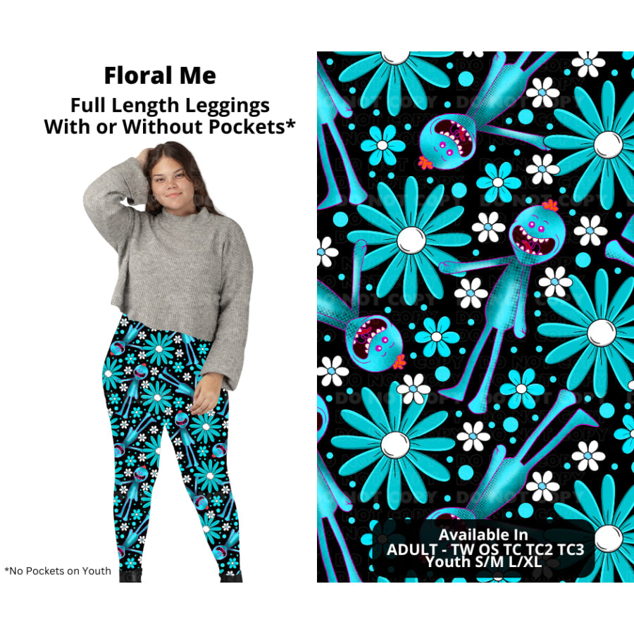 PREORDER Custom Styles - Floral Me - Closes 21 Nov - ETA late Feb 2025 Leggings