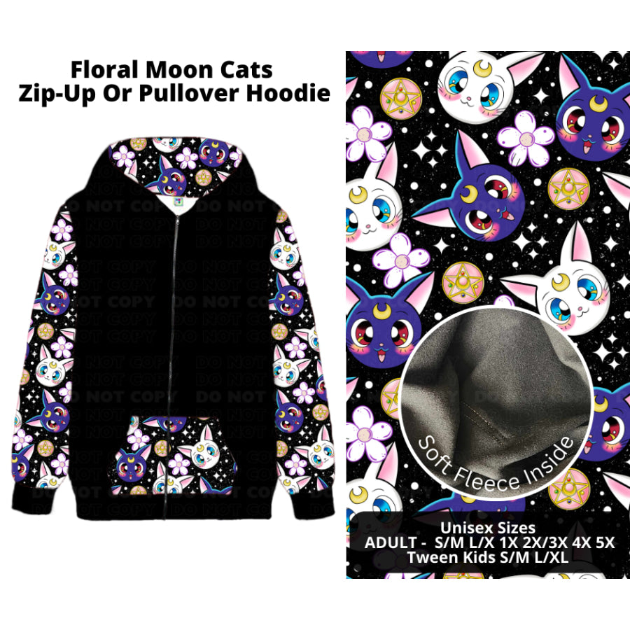 PREORDER Custom Styles - Floral Moon Cats - Closes 21 Nov - ETA late Feb 2025 Leggings