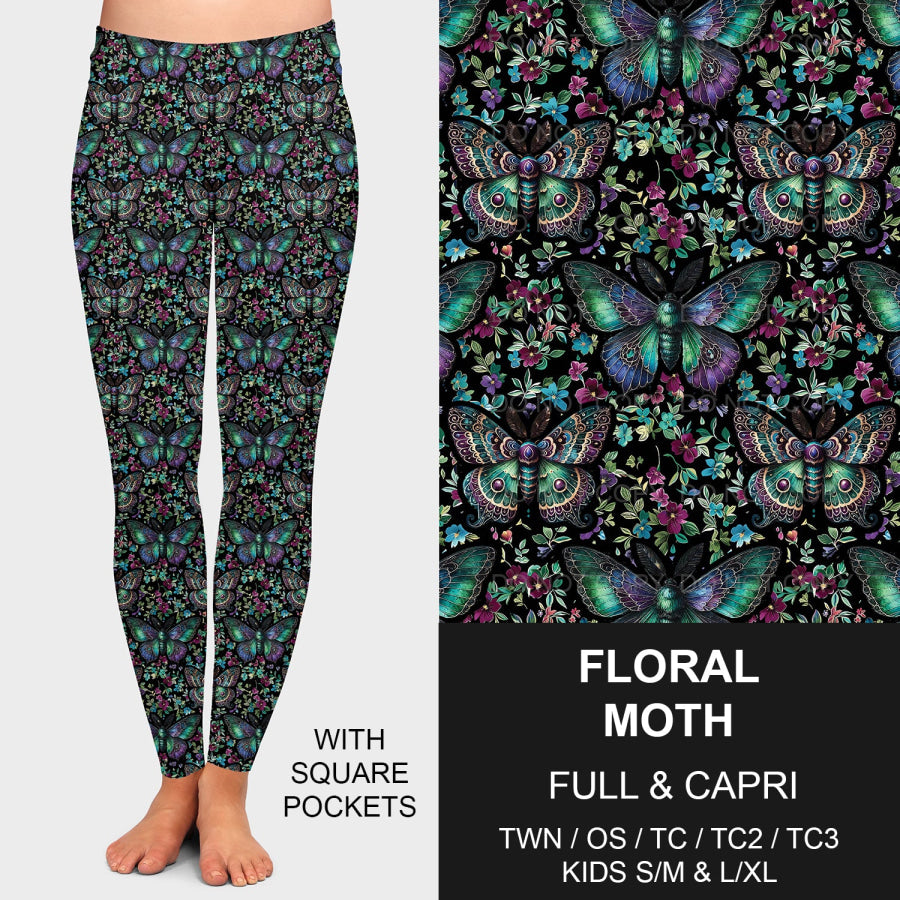 PREORDER Custom Styles - Floral Moth - Closes 21 Jan - ETA late Apr 2025 Loungewear