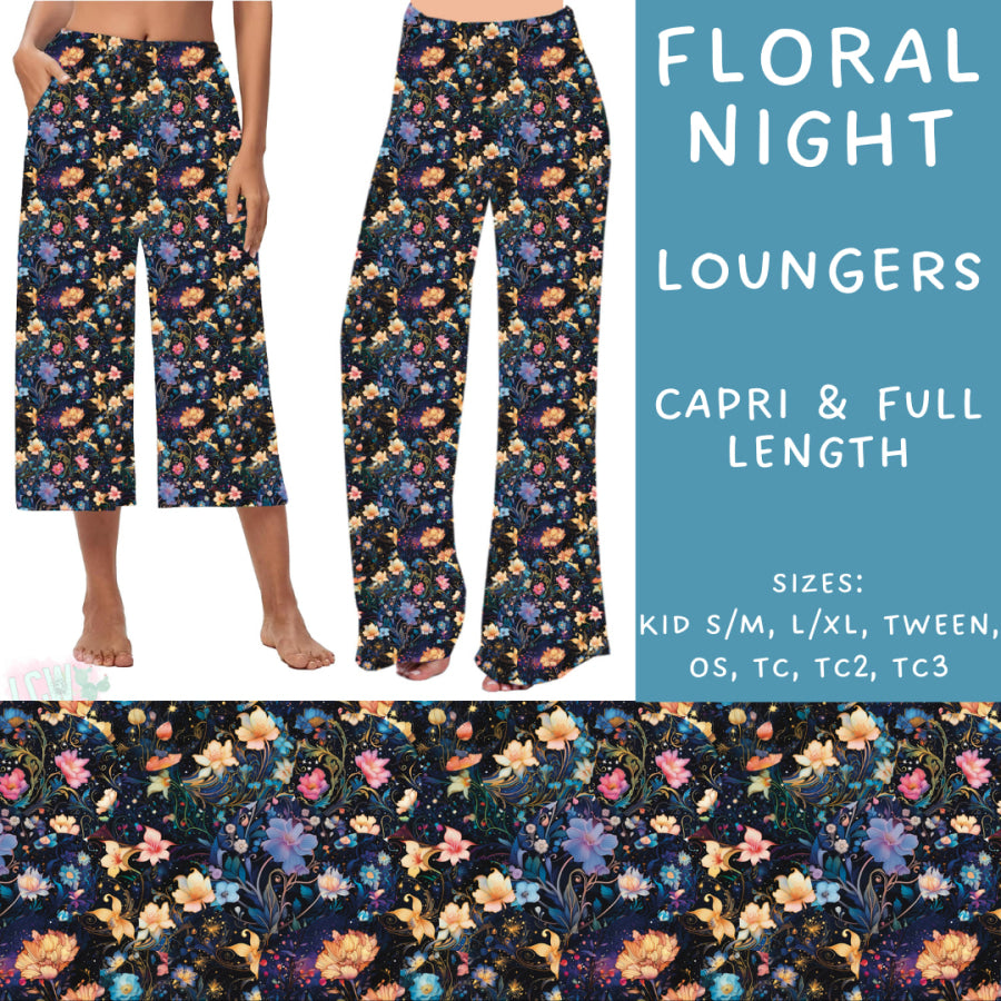 Preorder Custom Styles - Floral Night - Closes 23 Sep - ETA early Dec 2024 Leggings