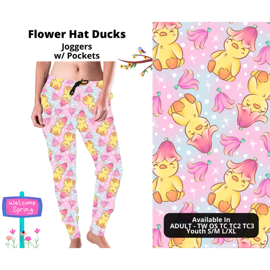 PREORDER Custom Styles - Flower Hat Ducks - Closes 27 Jan - ETA late Apr 2025 Leggings