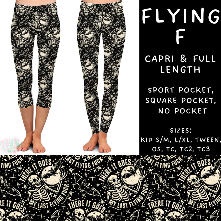 Preorder Custom Styles - Flying F - Closes 22 Jan - ETA late Apr 2025 Leggings