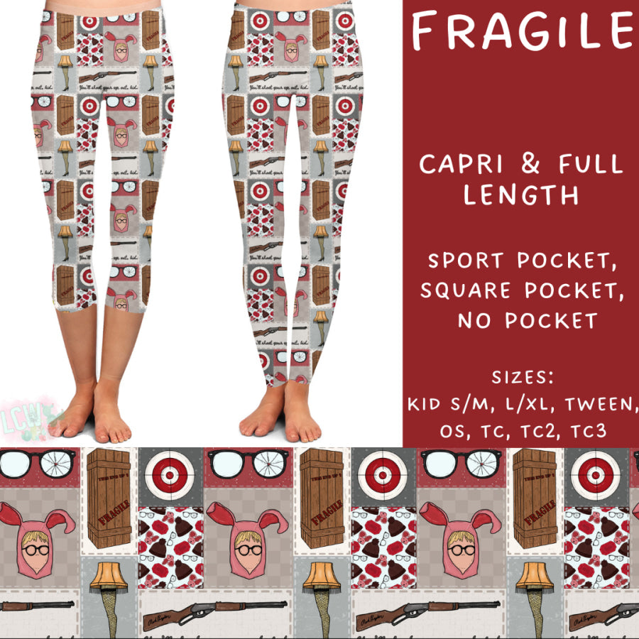 Preorder Custom Styles - Fragile - Closes 31 Oct - ETA early Jan 2025 Leggings