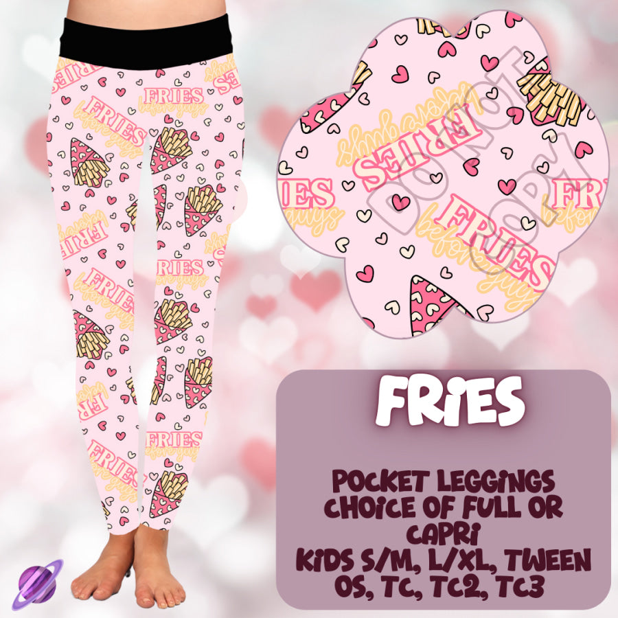 PREORDER Custom Styles - Fries - Closes 2 Dec - ETA mid Feb 2025 Leggings