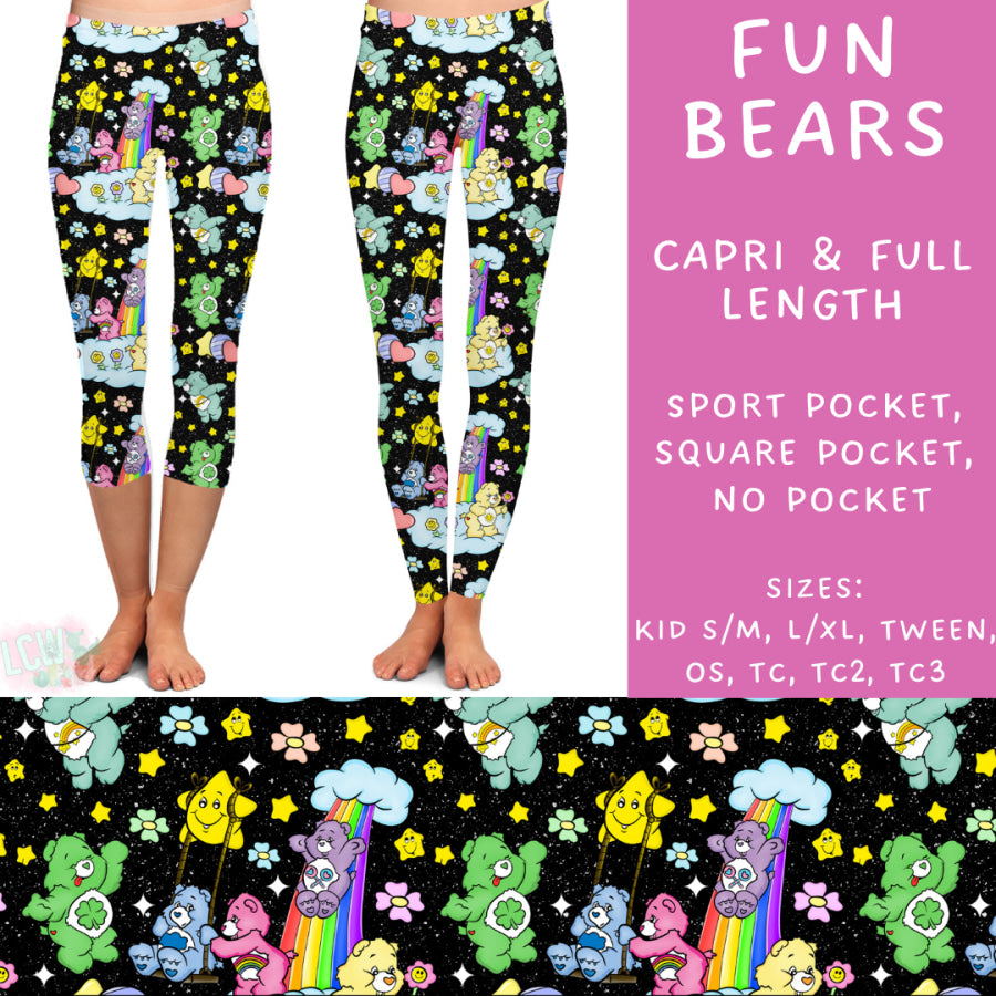 Preorder Custom Styles - Fun Bears - Closes 23 Sep - ETA early Dec 2024 Leggings