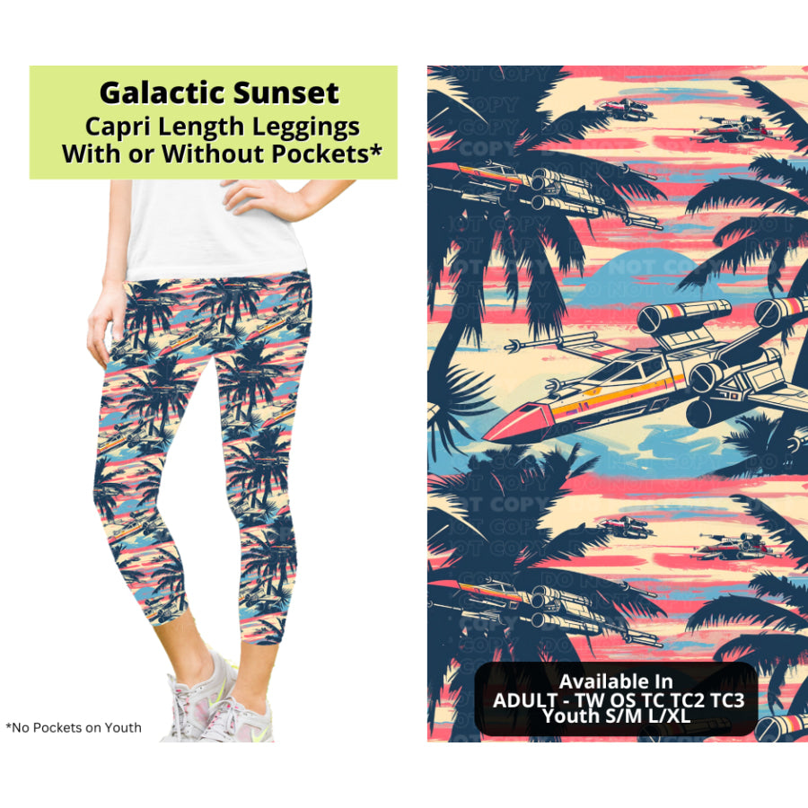 Preorder Custom Styles - Galactic Sunset - Closes 24 Mar - ETA late Jun 2025 Leggings