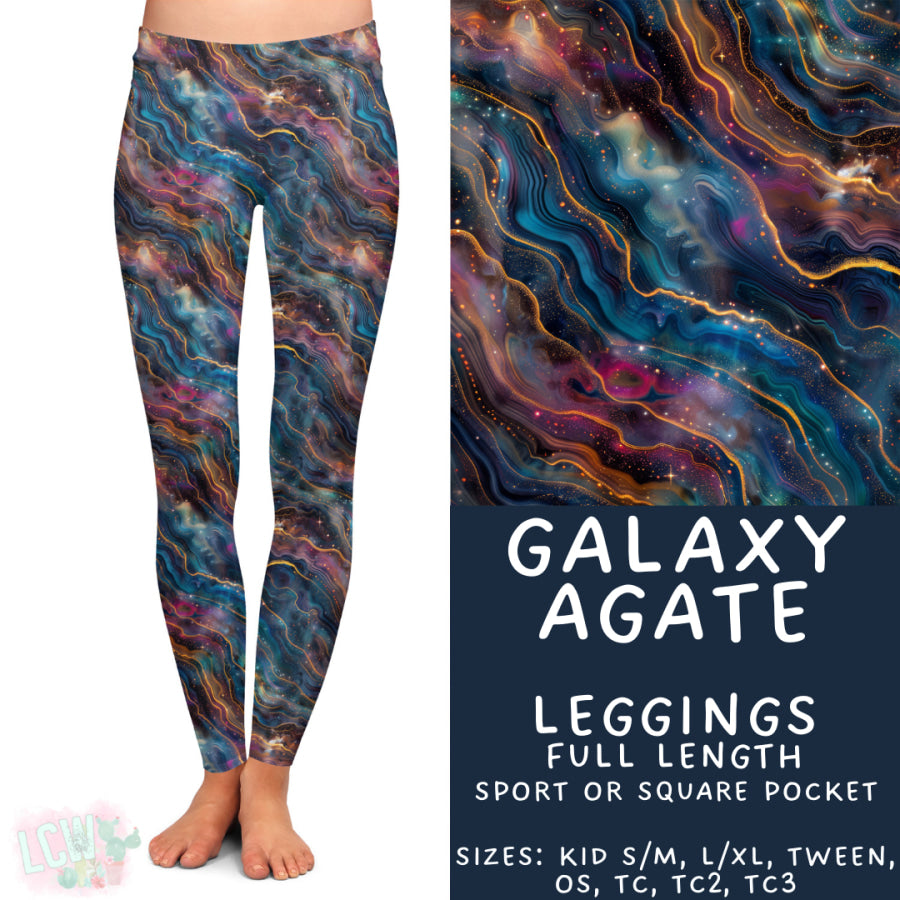 Preorder Custom Styles - Galaxy Agate - Closes 29 Sep - ETA late Dec 2025 Leggings