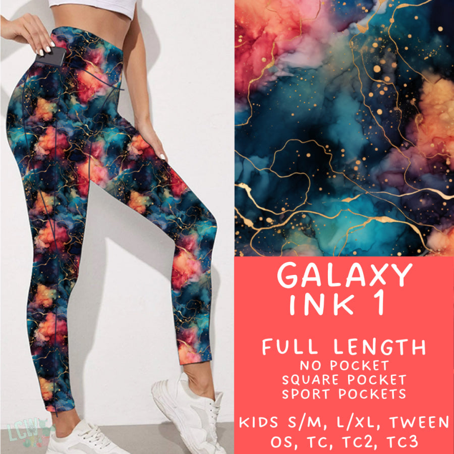 Preorder Custom Styles - Galaxy Ink 1 - Closes 16 Jan - ETA late Apr 2025 Leggings