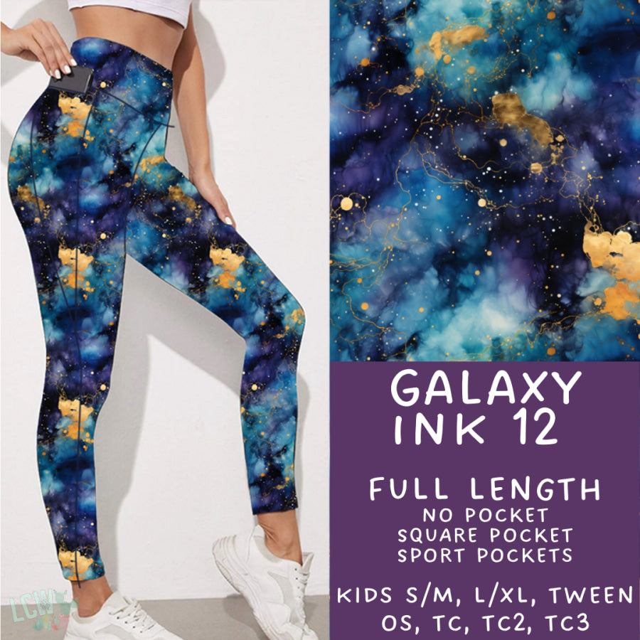 Preorder Custom Styles - Galaxy Ink 12 - Closes 16 Jan - ETA late Apr 2025 Leggings