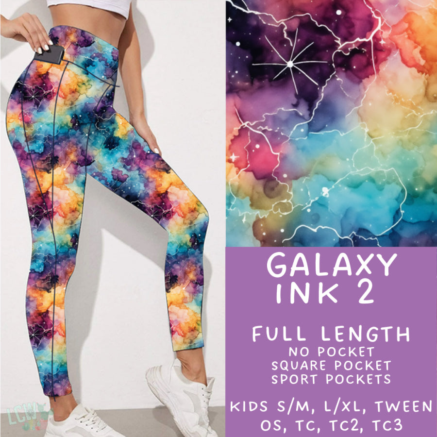 Preorder Custom Styles - Galaxy Ink 2 - Closes 16 Jan - ETA late Apr 2025 Leggings