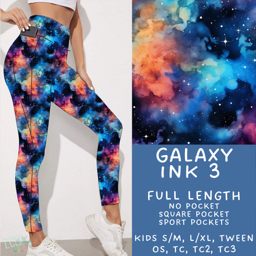 Preorder Custom Styles - Galaxy Ink 3 - Closes 16 Jan - ETA late Apr 2025 Leggings