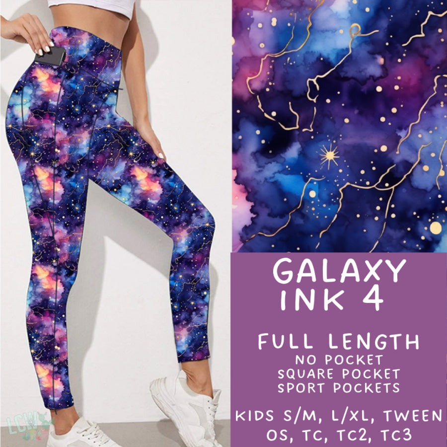 Preorder Custom Styles - Galaxy Ink 4 - Closes 16 Jan - ETA late Apr 2025 Leggings