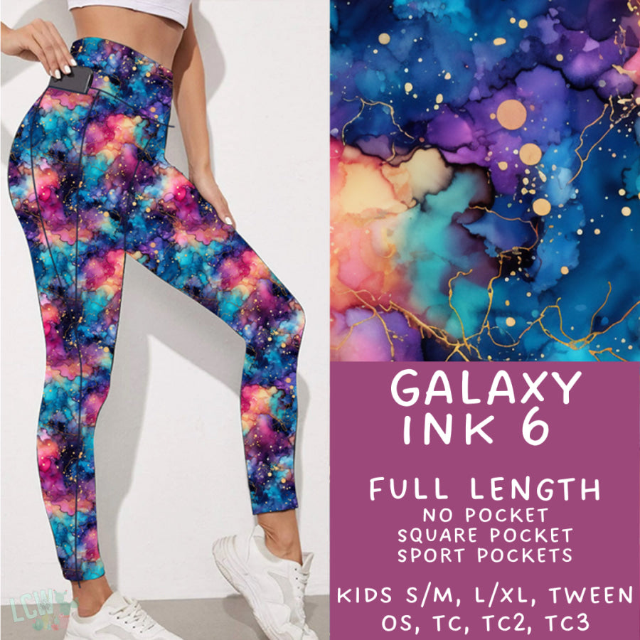 Preorder Custom Styles - Galaxy Ink 6 - Closes 16 Jan - ETA late Apr 2025 Leggings