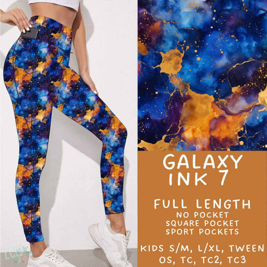 Preorder Custom Styles - Galaxy Ink 7 - Closes 16 Jan - ETA late Apr 2025 Leggings