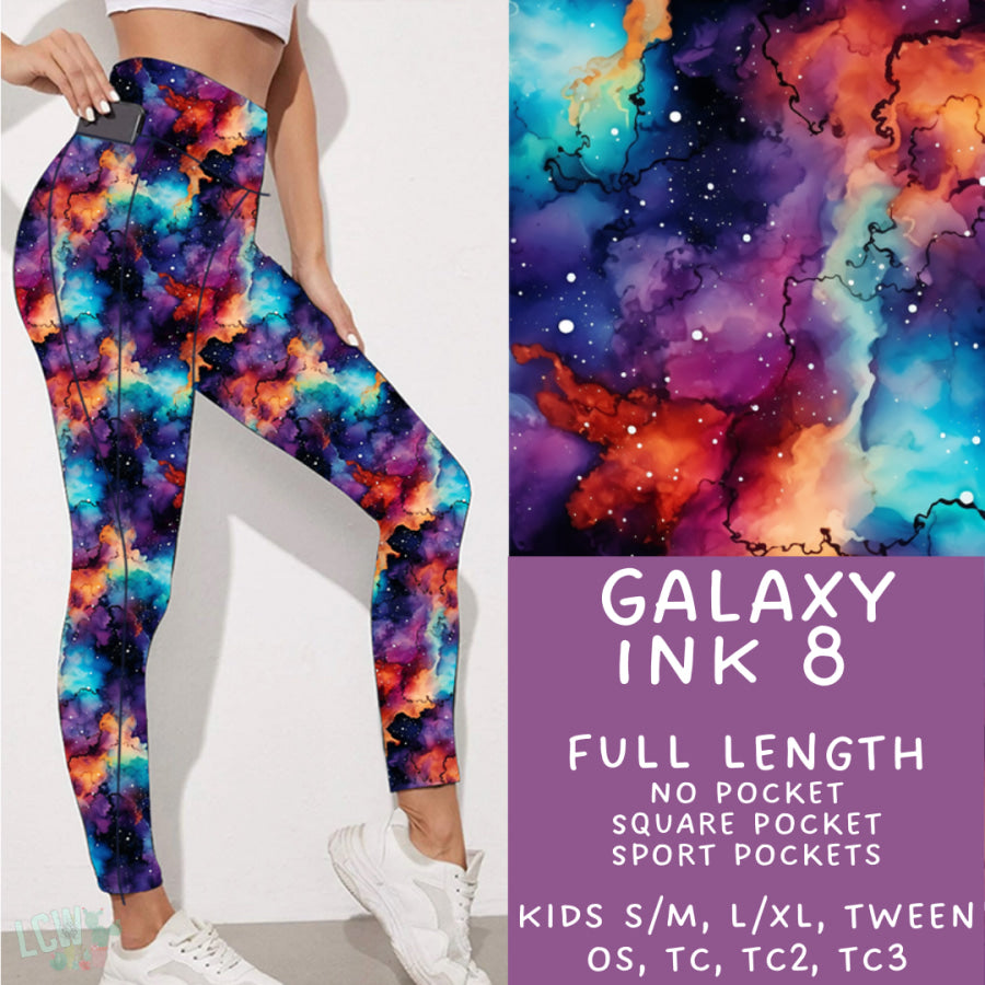 Preorder Custom Styles - Galaxy Ink 8 - Closes 16 Jan - ETA late Apr 2025 Leggings