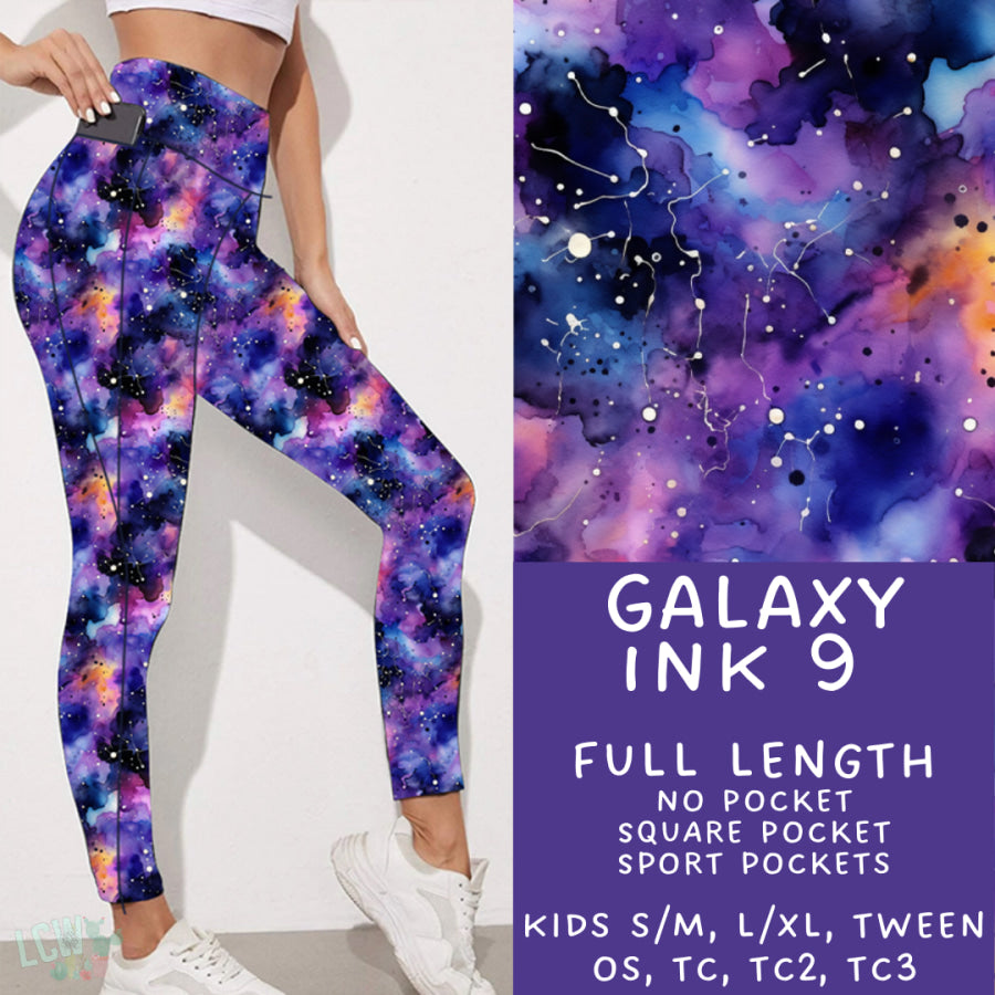 Preorder Custom Styles - Galaxy Ink 9 - Closes 16 Jan - ETA late Apr 2025 Leggings