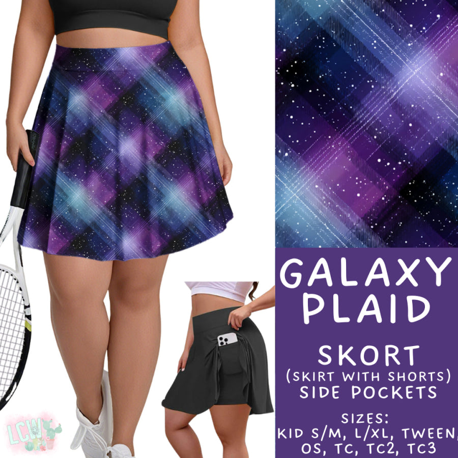 Preorder Custom Styles - Galaxy Plaid - Closes 29 Sep - ETA late Dec 2025 Leggings