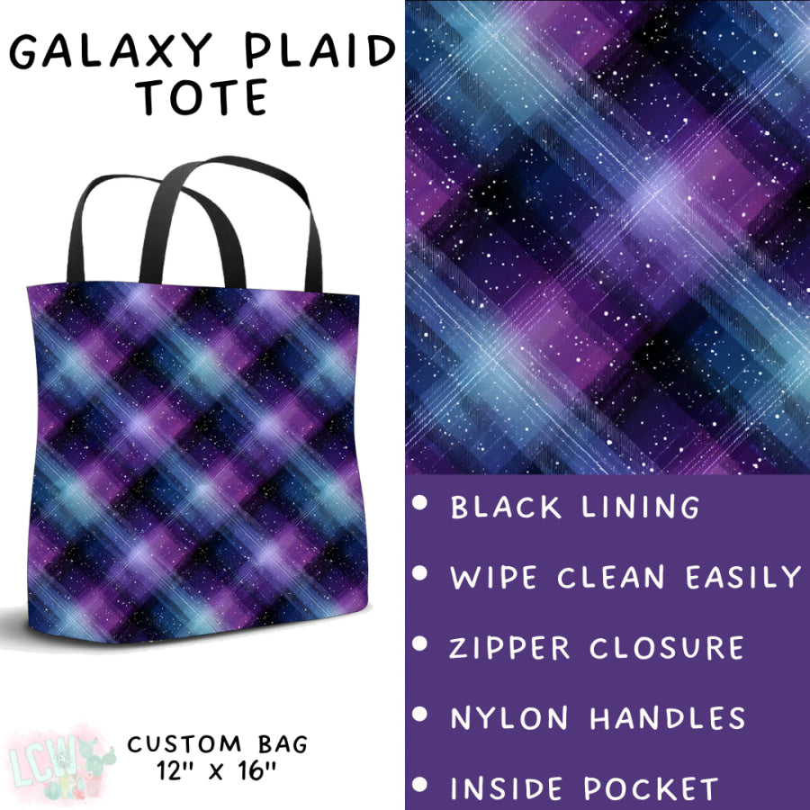 Preorder Custom Styles - Galaxy Plaid - Closes 29 Sep - ETA late Dec 2025 Leggings