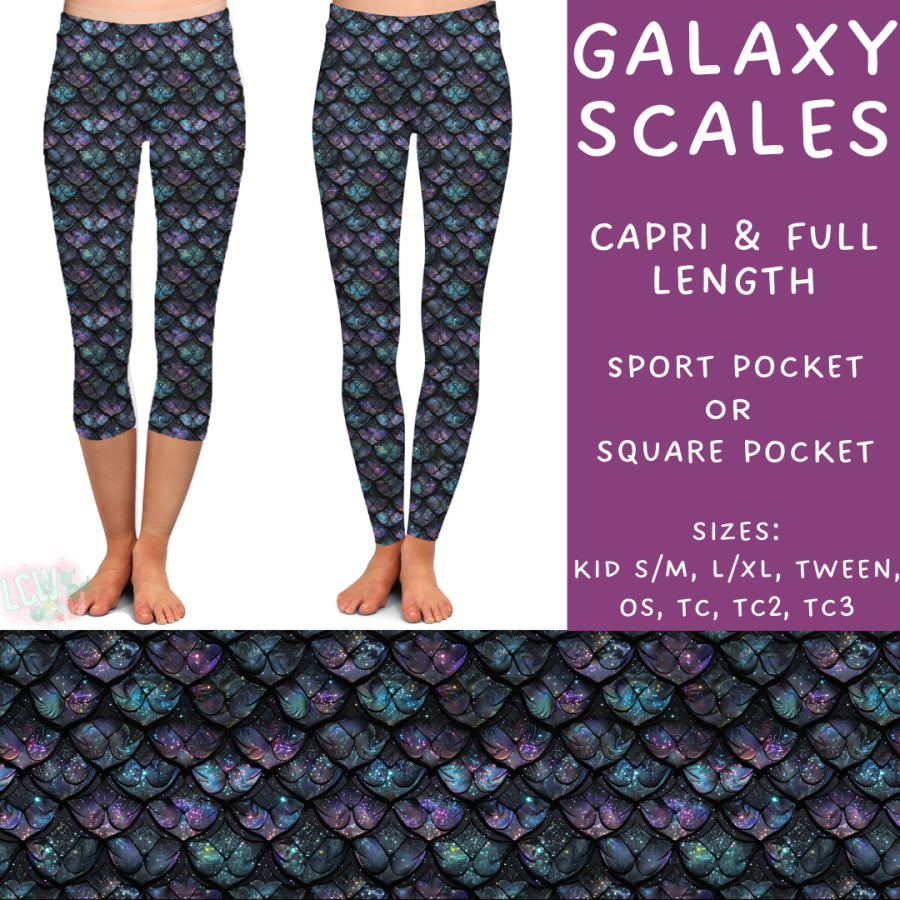 Preorder Custom Styles - Galaxy Scales - Closes 10 Mar - ETA early Jun 2025 Leggings