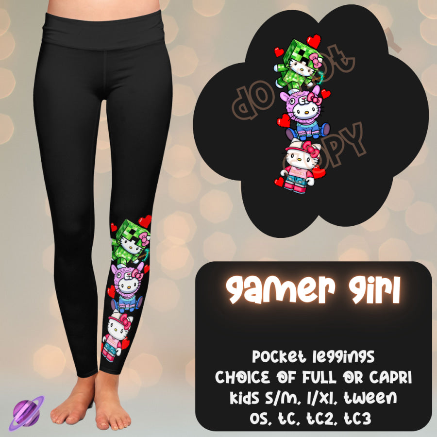 PREORDER Custom Styles - Gamer Girl - Closes 15 Nov - ETA mid Feb 2025 Leggings