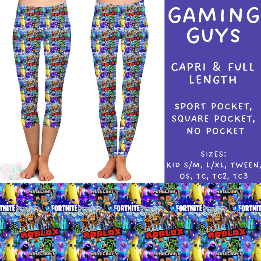 Preorder Custom Styles - Gaming Guys - Closes 11 Oct - ETA late Dec 2024 Leggings