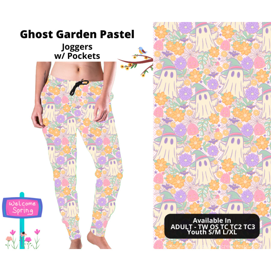 PREORDER Custom Styles - Ghost Garden Pastel - Closes 22 Jan - ETA late Apr 2025 Leggings