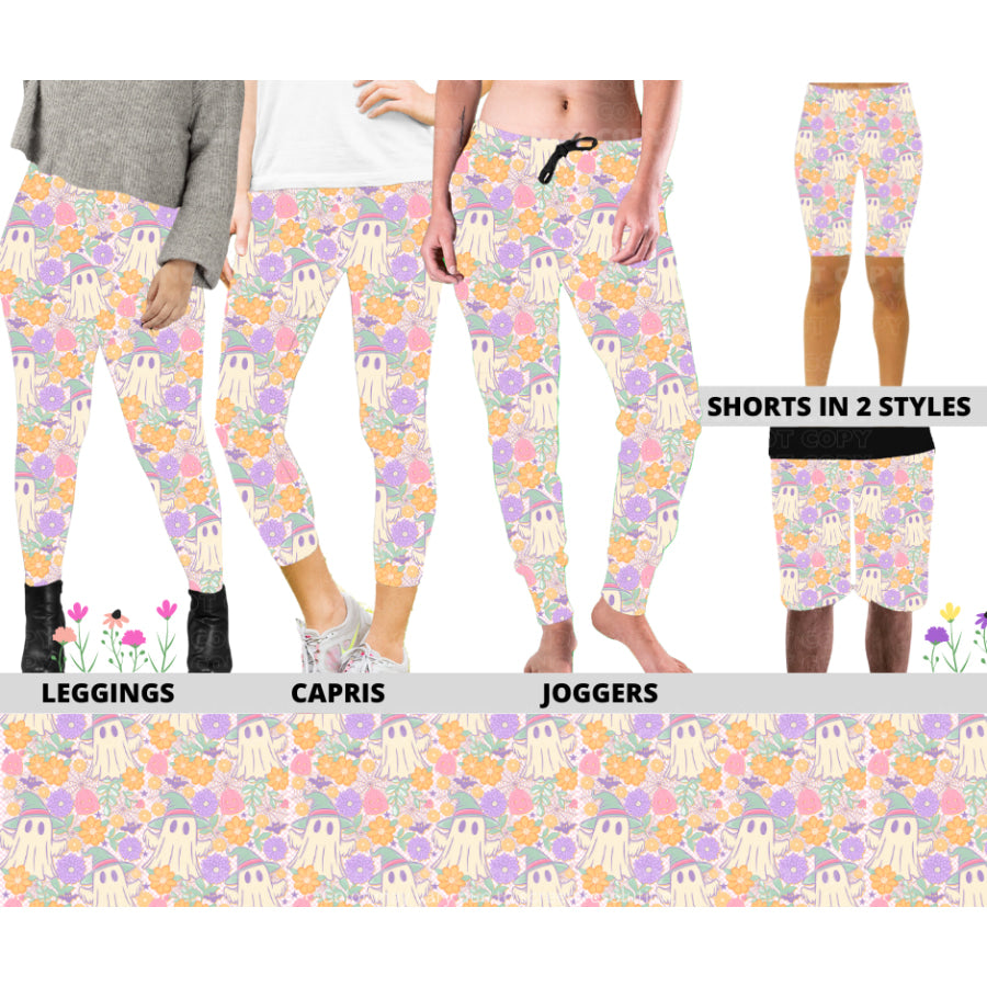 PREORDER Custom Styles - Ghost Garden Pastel - Closes 22 Jan - ETA late Apr 2025 Leggings