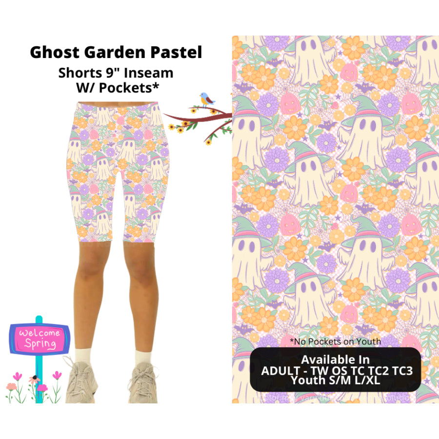 PREORDER Custom Styles - Ghost Garden Pastel - Closes 22 Jan - ETA late Apr 2025 Leggings