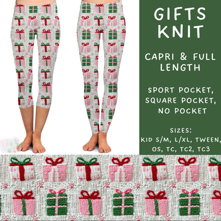 Preorder Custom Styles - Gifts Knit - Closes 31 Oct - ETA early Jan 2025 Leggings