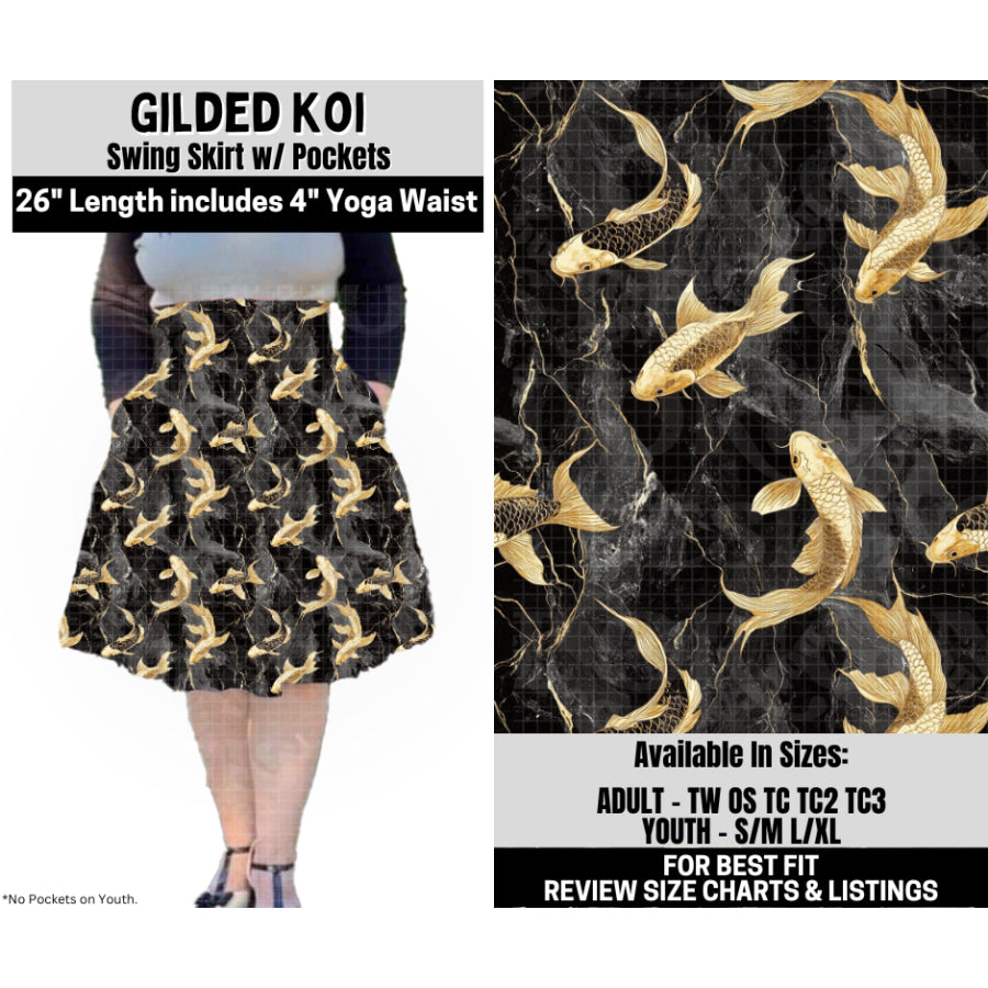 Preorder Custom Styles - Gilded Koi - Closes 6 Oct - ETA mid Feb 2026 Leggings