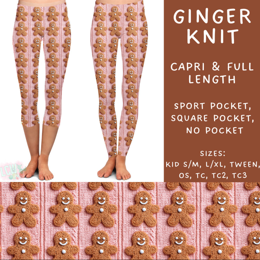 Preorder Custom Styles - Ginger Knit - Closes 31 Oct - ETA early Jan 2025 Leggings