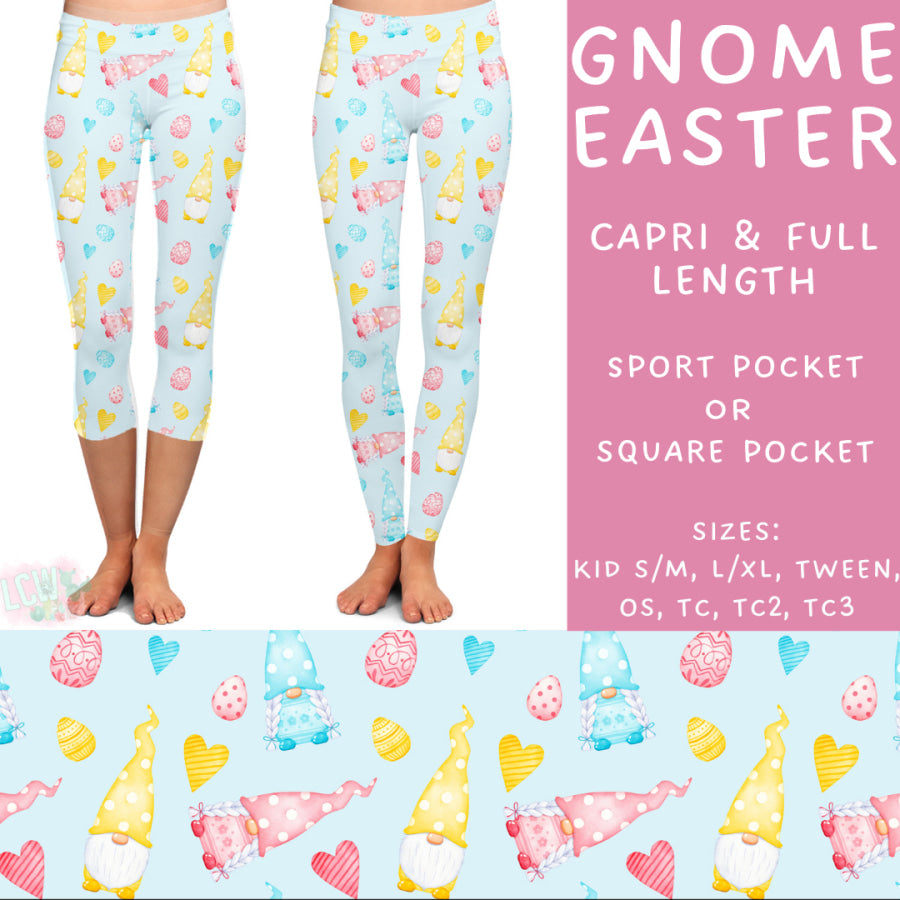 Preorder Custom Styles - Gnome Easter - Closes 17 Feb - ETA late Apr 2025 Leggings